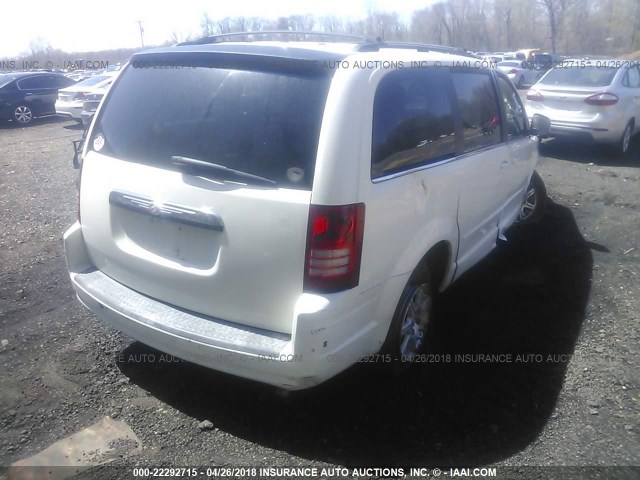 2A8HR54P88R658169 - 2008 CHRYSLER TOWN & COUNTRY TOURING WHITE photo 4