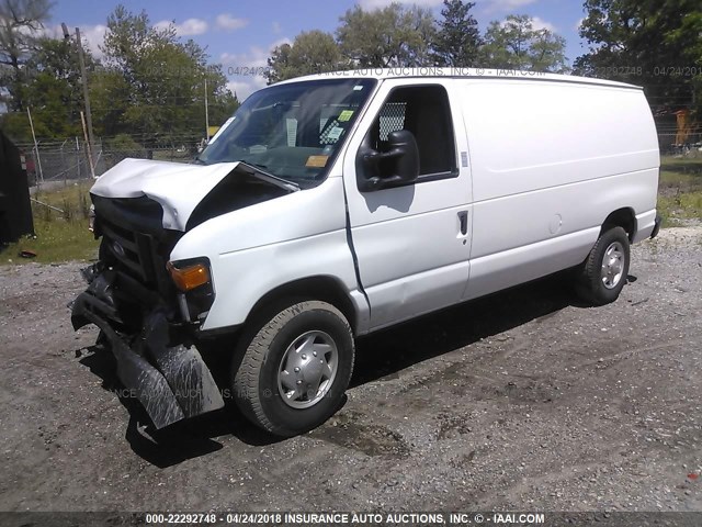 1FTSE3EL7CDA04767 - 2012 FORD ECONOLINE E350 SUPER DUTY VAN WHITE photo 2