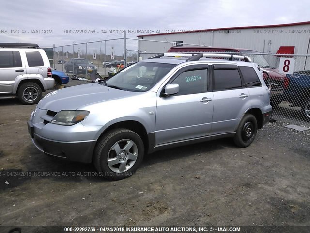 JA4LZ41F84U004805 - 2004 MITSUBISHI OUTLANDER XLS GRAY photo 2