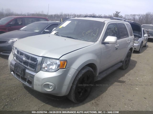 1FMCU94G69KC03520 - 2009 FORD ESCAPE LIMITED WHITE photo 2