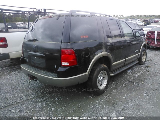 1FMDU74W94UB39339 - 2004 FORD EXPLORER EDDIE BAUER BLACK photo 4