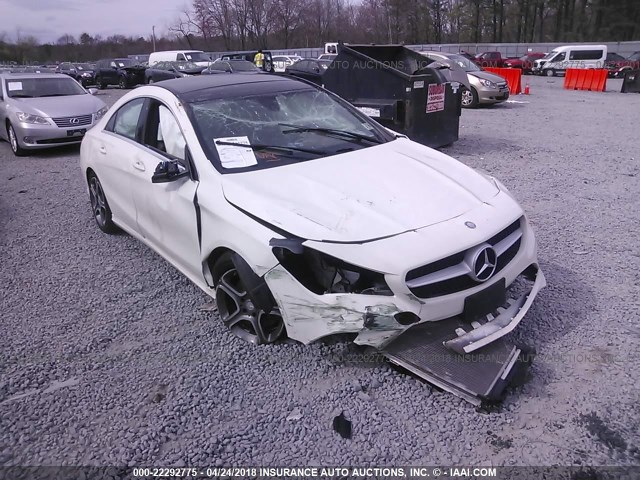 WDDSJ4GB9EN076806 - 2014 MERCEDES-BENZ CLA 250 4MATIC WHITE photo 1