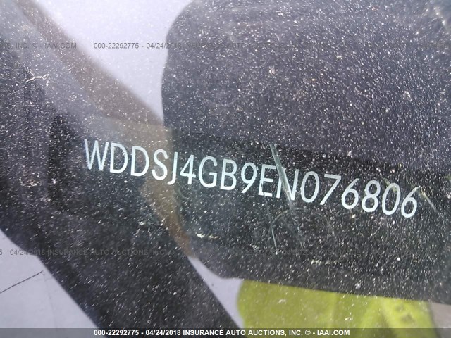WDDSJ4GB9EN076806 - 2014 MERCEDES-BENZ CLA 250 4MATIC WHITE photo 9