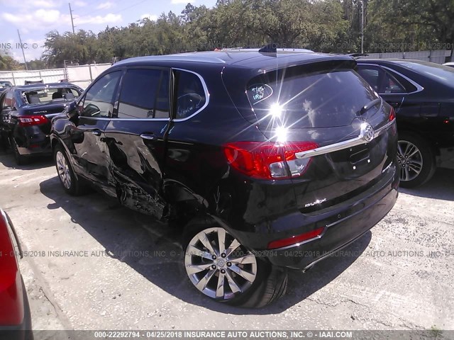 LRBFX1SA8JD082702 - 2018 BUICK ENVISION ESSENCE Սև լուսանկար 3