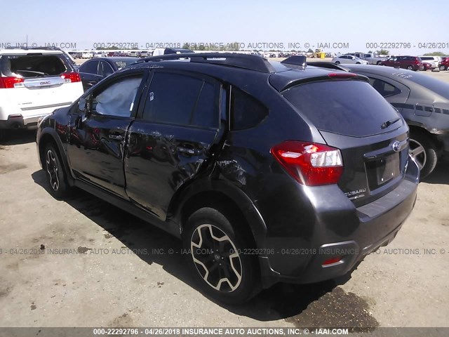 JF2GPAKC1GH341301 - 2016 SUBARU CROSSTREK LIMITED GRAY photo 3