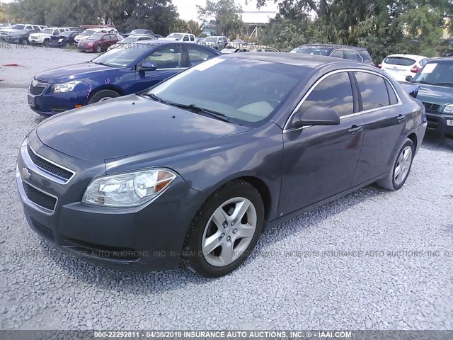 1G1ZB5EB5A4107346 - 2010 CHEVROLET MALIBU LS 灰色 照片 2