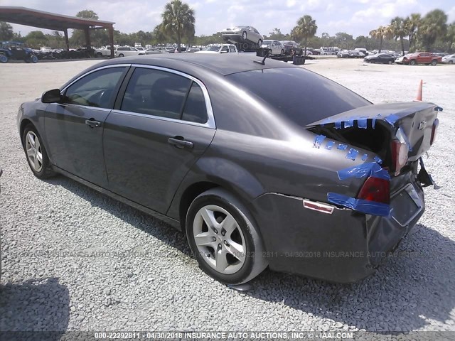 1G1ZB5EB5A4107346 - 2010 CHEVROLET MALIBU LS 灰色 照片 3