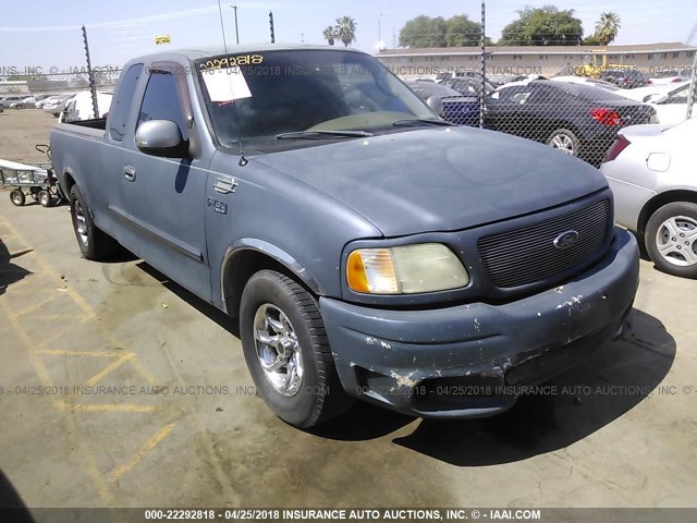 1FTRX17212NA41758 - 2002 FORD F150 BLUE photo 1