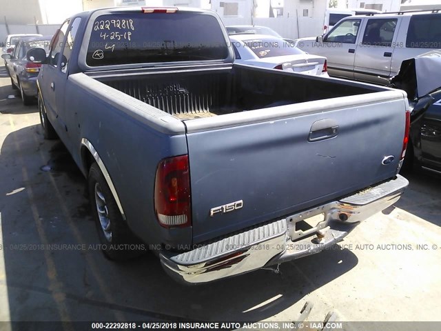 1FTRX17212NA41758 - 2002 FORD F150 BLUE photo 3