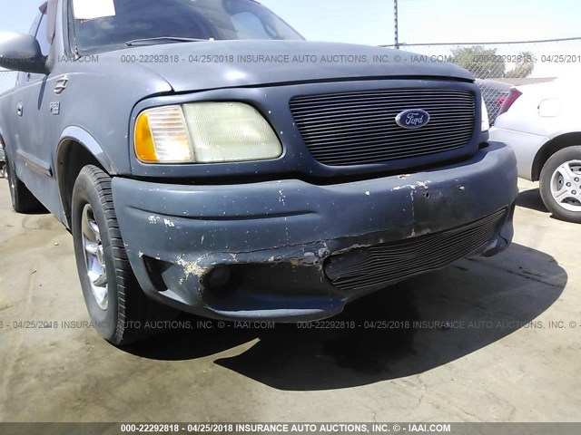 1FTRX17212NA41758 - 2002 FORD F150 BLUE photo 6