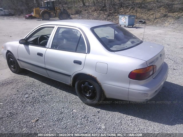 1Y1SK52882Z417590 - 2002 CHEVROLET GEO PRIZM LSI SILVER photo 3