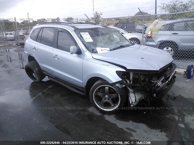 5NMSH13EX7H044449 - 2007 HYUNDAI SANTA FE SE/LIMITED BLUE photo 1