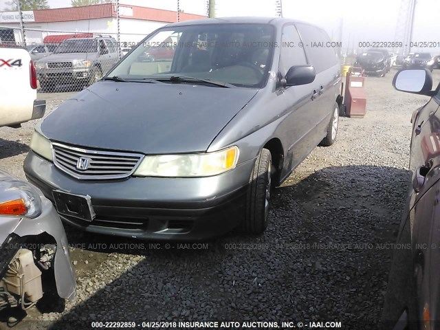 2HKRL18551H583951 - 2001 HONDA ODYSSEY LX Light Blue photo 2