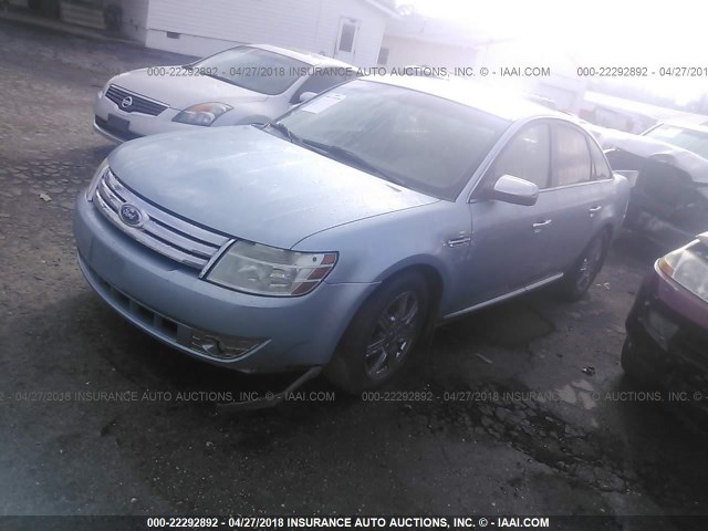 1FAHP25W18G168763 - 2008 FORD TAURUS LIMITED Light Blue photo 2