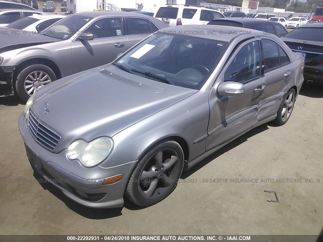 WDBRF52H46F744274 - 2006 MERCEDES-BENZ C GENERATION 2006 230 SILVER photo 2