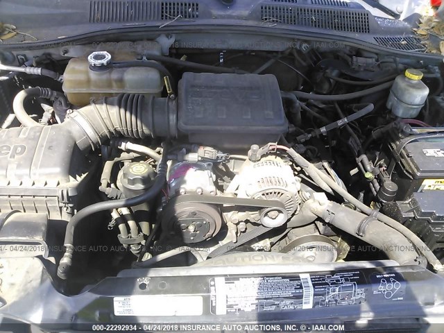 1J4GK48K63W550644 - 2003 JEEP LIBERTY SPORT/FREEDOM ვერცხლისფერი ფოტო 10