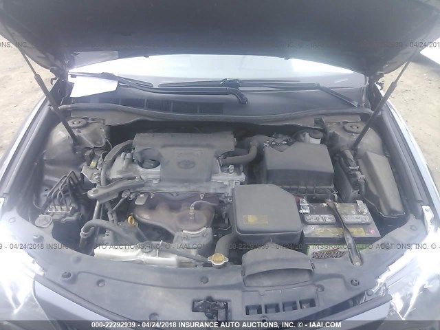 4T1BF1FK1CU130061 - 2012 TOYOTA CAMRY SE/LE/XLE GRAY photo 10