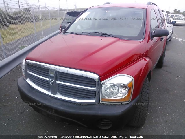 1D4HD38N25F599323 - 2005 DODGE DURANGO ST RED photo 2