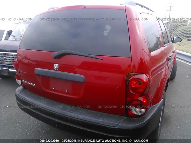 1D4HD38N25F599323 - 2005 DODGE DURANGO ST RED photo 4