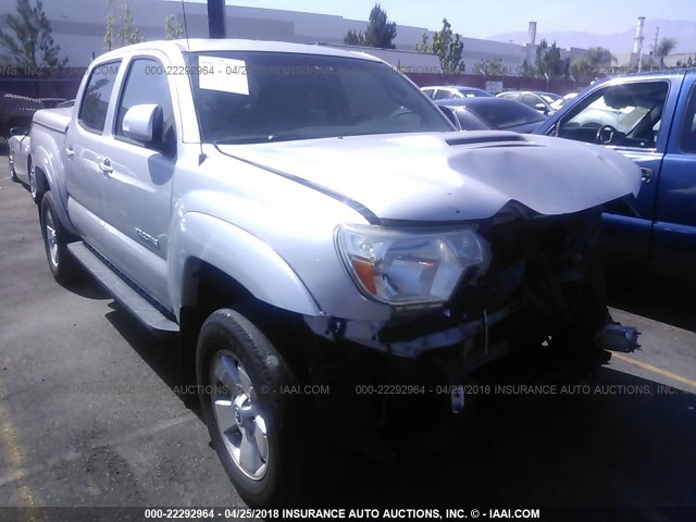 3TMJU4GN3CM132561 - 2012 TOYOTA TACOMA DOUBLE CAB PRERUNNER SILVER photo 1