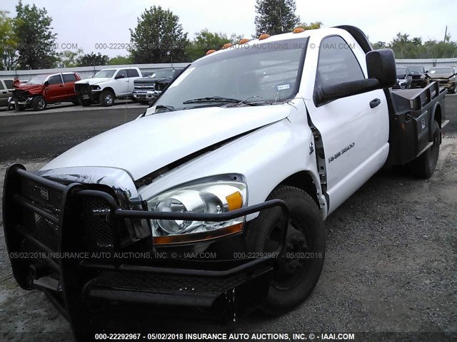 3D7ML46C56G264231 - 2006 DODGE RAM 3500 SLT WHITE photo 2