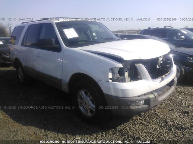 1FMFU16L63LB65605 - 2003 FORD EXPEDITION XLT WHITE photo 1