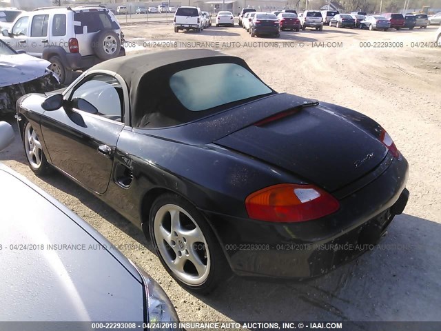 WP0CA2985XU628623 - 1999 PORSCHE BOXSTER BLACK photo 3