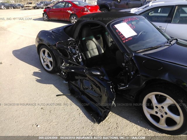 WP0CA2985XU628623 - 1999 PORSCHE BOXSTER BLACK photo 6