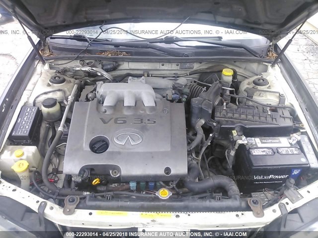 JNKDA31A92T026569 - 2002 INFINITI I35 GRAY photo 10