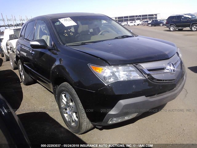 2HNYD28347H549010 - 2007 ACURA MDX TECHNOLOGY BLACK photo 1