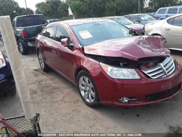 1G4GE5EVXAF310541 - 2010 BUICK LACROSSE CXS RED photo 1