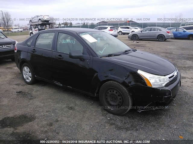 1FAHP34NX8W131277 - 2008 FORD FOCUS S/SE BLACK photo 1