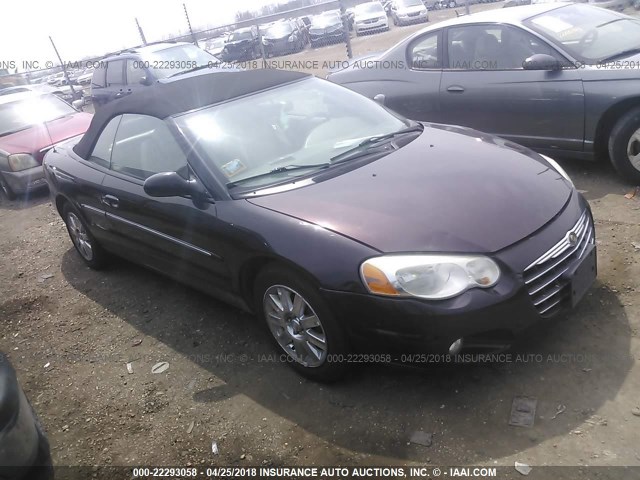 1C3EL65R84N198332 - 2004 CHRYSLER SEBRING LIMITED PURPLE photo 1