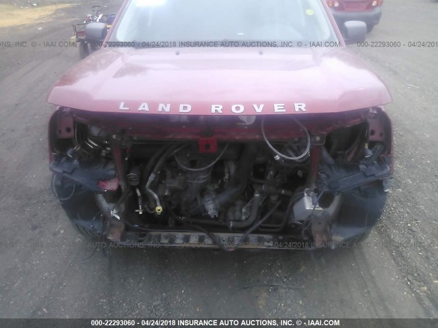 SALFS24N58H049626 - 2008 LAND ROVER LR2 SE TECHNOLOGY RED photo 6