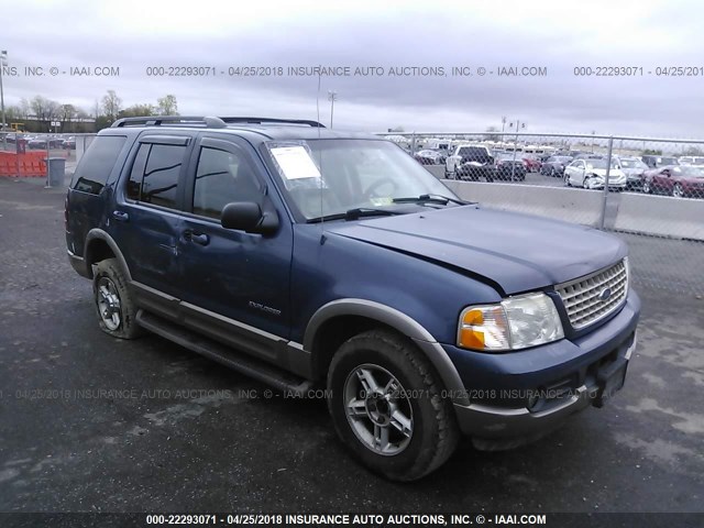 1FMZU74EX2ZB34812 - 2002 FORD EXPLORER EDDIE BAUER BLUE photo 1