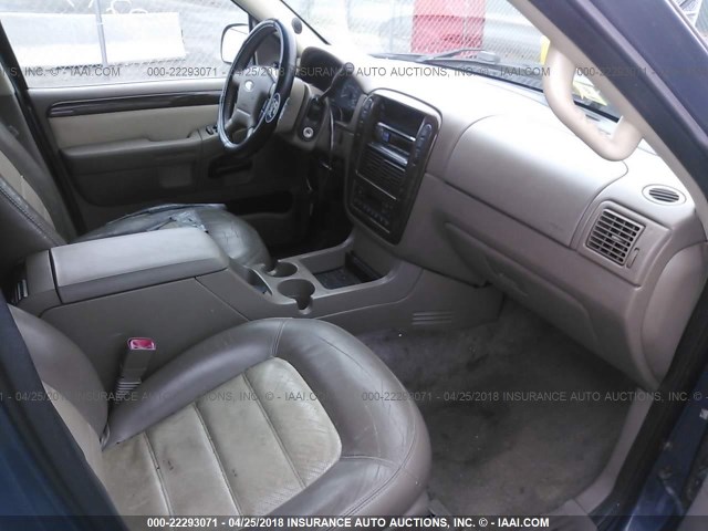 1FMZU74EX2ZB34812 - 2002 FORD EXPLORER EDDIE BAUER BLUE photo 5