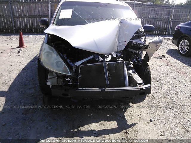 5TDZA23C76S442933 - 2006 TOYOTA SIENNA CE/LE SILVER photo 6