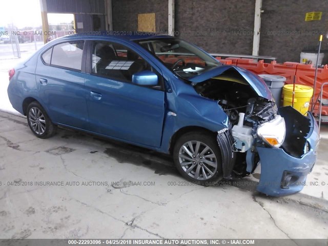 ML32F3FJ1JHF04560 - 2018 MITSUBISHI MIRAGE G4 ES ლურჯი ფოტო 1