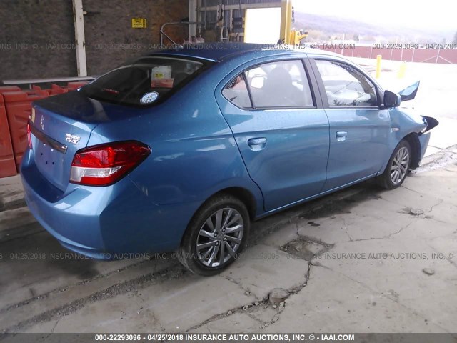 ML32F3FJ1JHF04560 - 2018 MITSUBISHI MIRAGE G4 ES ლურჯი ფოტო 4