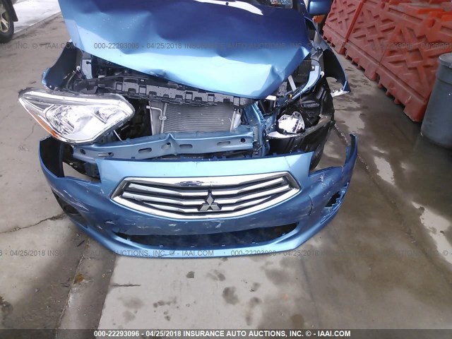 ML32F3FJ1JHF04560 - 2018 MITSUBISHI MIRAGE G4 ES ლურჯი ფოტო 6