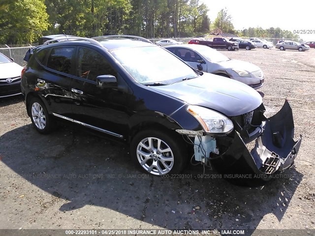 JN8AS5MT3DW531023 - 2013 NISSAN ROGUE S/SV BLACK photo 1