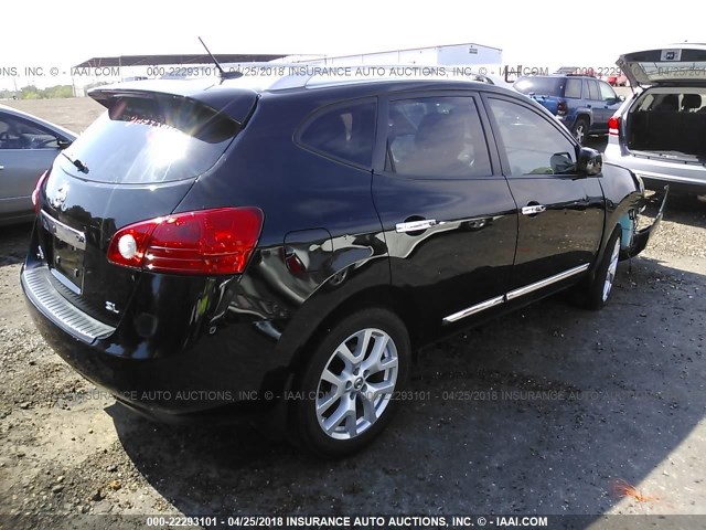 JN8AS5MT3DW531023 - 2013 NISSAN ROGUE S/SV BLACK photo 4