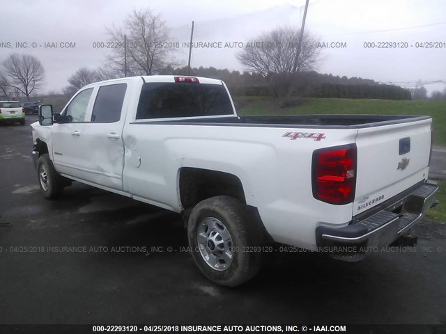 1GC1KVE85FF624716 - 2015 CHEVROLET SILVERADO K2500 HEAVY DUTY LT WHITE photo 3