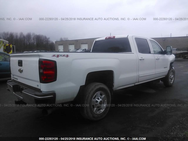 1GC1KVE85FF624716 - 2015 CHEVROLET SILVERADO K2500 HEAVY DUTY LT WHITE photo 4