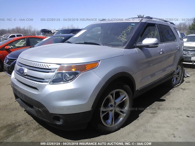 1FMHK8F88BGA19247 - 2011 FORD EXPLORER LIMITED 银色 照片 2