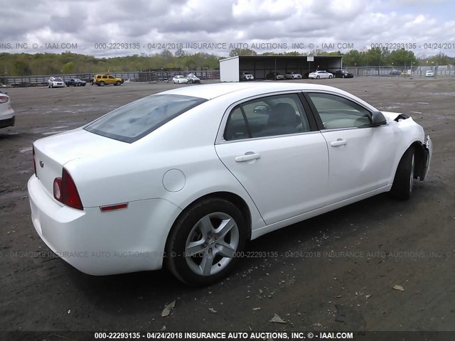 1G1ZA5EU6CF356198 - 2012 CHEVROLET MALIBU LS თეთრი ფოტო 4