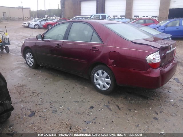 4T1BE32K93U238366 - 2003 TOYOTA CAMRY LE/XLE/SE მუქწითელი ფოტო 3