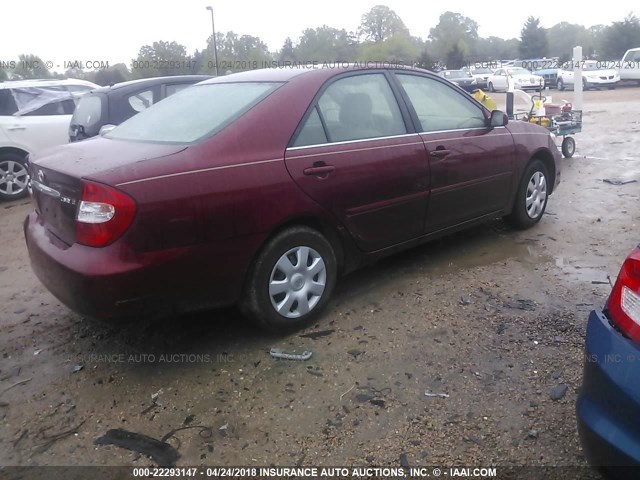 4T1BE32K93U238366 - 2003 TOYOTA CAMRY LE/XLE/SE მუქწითელი ფოტო 4