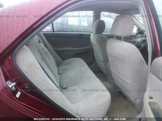 4T1BE32K93U238366 - 2003 TOYOTA CAMRY LE/XLE/SE მუქწითელი ფოტო 8