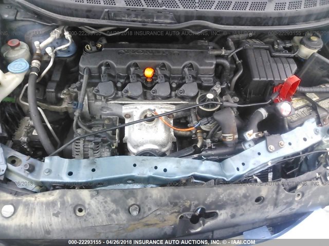 2HGFA1F63BH549653 - 2011 HONDA CIVIC LX-S ლურჯი ფოტო 10